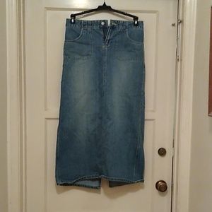Old Navy Maxi Denim Skirt